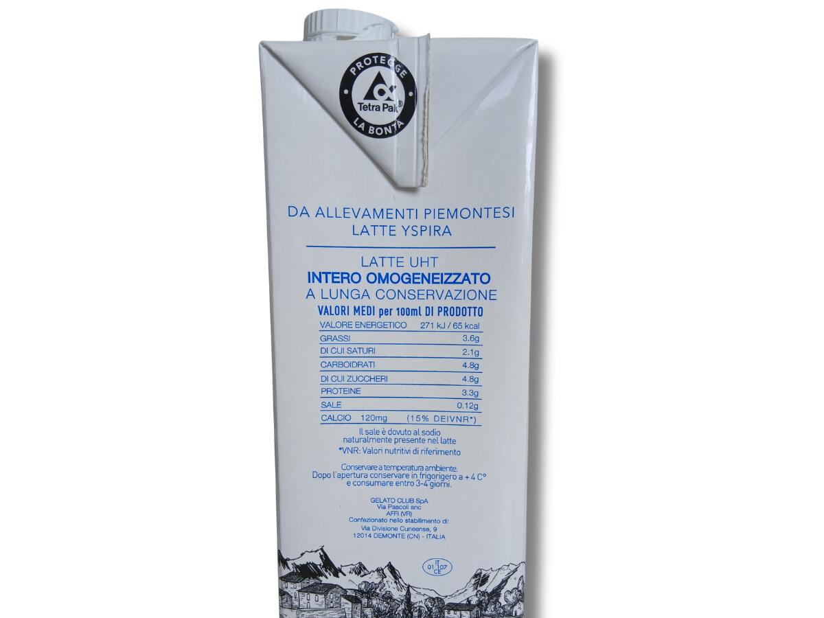 etichetta 1 LATTE INTERO UHT 1 LT